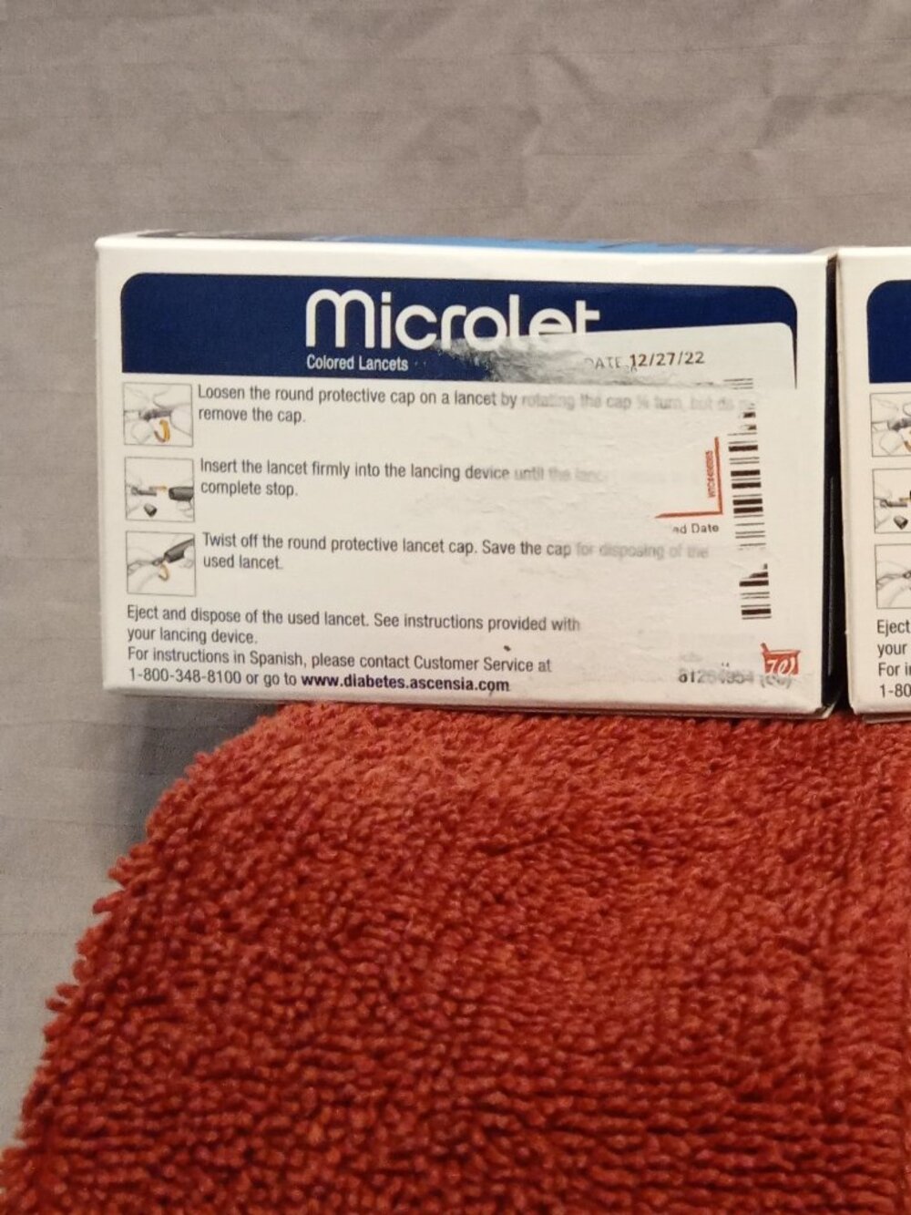 Ascensia Microlet Colored Lancets Single 100 count box (sealed box, unopened) - Picture 5 of 7